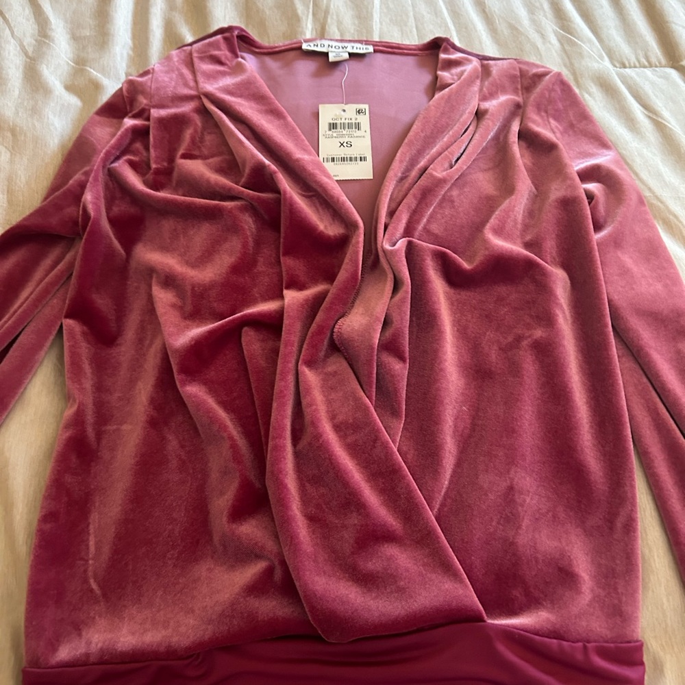 Velvet body suit